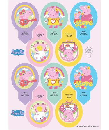 dekora PEPPA PIG Edible Wafer Cake Cupcake Decorations Pack of 20 135050 - Buy Online on GoSupps.com