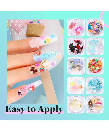 Beetles 3D Butterfly Nail Charms Kit with Rhinestone Gel - Nail DIY Crafting Accessories 2021 - Buy Online on GoSupps.com