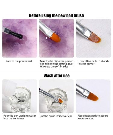 Hanyousheng 7-Piece UV Gel Brush Set for Nail Art | Perfect for Gel Nails & Acrylics | Professional Nail Gel Brushes - Buy Online on GoSupps.com
