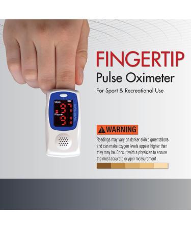 SmartHeart Talking Pulse Oximeter - Portable Blood Oxygen Saturation Monitor with Audible Results & Complete System | International Shipping Available - Buy Online on GoSupps.com
