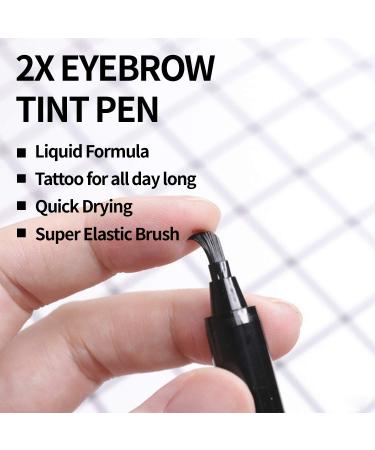 Passioncat 2X Waterproof Eyebrow Tattoo Pen - Natural Brown Eyebrow Definer Tint - Buy Online on GoSupps.com