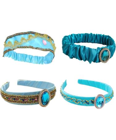 Girls Jasmine Headbands with Large Crystal Headwear Arabian Princess Hairbands Headpiece Hair Accessories - Buy Online on GoSupps.com