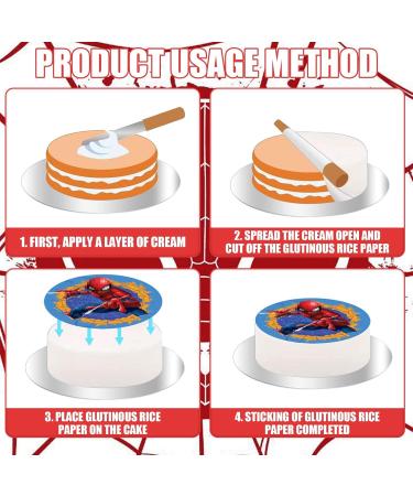 Shop 20 cm Edible Cake Leaks - Fondant Spider Web Cake Decoration for Young Girls - Buy Online on GoSupps.com