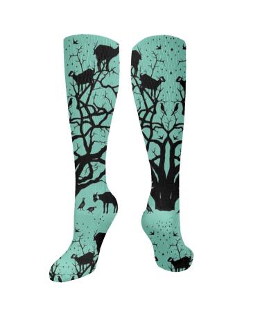 Goat-argan tree compression socks for women and men with a circulation of 15 20 mmHg are the best support for sporty running and cycling