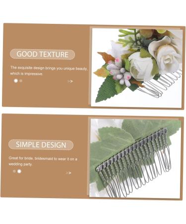 TOVINANNA Bridal Hair Accessories Wedding Bride Hair Comb Tuck Comb Women Headdress Wedding Hair Comb Women Hair Comb Hair Decoration Hair Comb for Bride Flower Shape Hair Decor - Buy Online on GoSupps.com