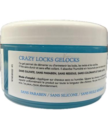 Gelocks Blue Aloe Vera from Crazy Locks natural plantbased gel for locks 300 ml without sulphates without parabens without residues without dyes without alcohol - Buy Online on GoSupps.com