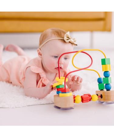 Melissa & Doug First Bead Maze - Educational Developmental Toy for Motor Skills - Safe for Ages 3+ - Multicolor | 19.7cm H x 9.5cm W x 17.8cm L - International Shipping Available - Buy Online on GoSupps.com