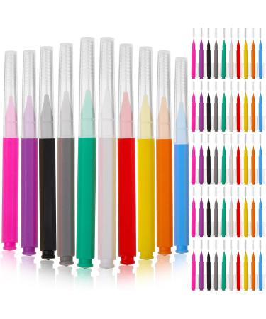 100pcs Interdental Tooth Flossing Brushes - Purple Braces Cleaning Picks for Oral Care - Buy Online on GoSupps.com