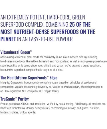 HEALTHFORCE SUPERFOODS Vitamineral Green Whole Food Drink Blend 150 g - Buy Online on GoSupps.com