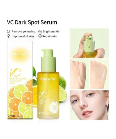 Green Tangerine Vitamin C Serum - Dark Spot Remover & Anti-Aging Facial Care for All Skin Types - Hydrating & Moisturizing (1 Piece) - Buy Online on GoSupps.com
