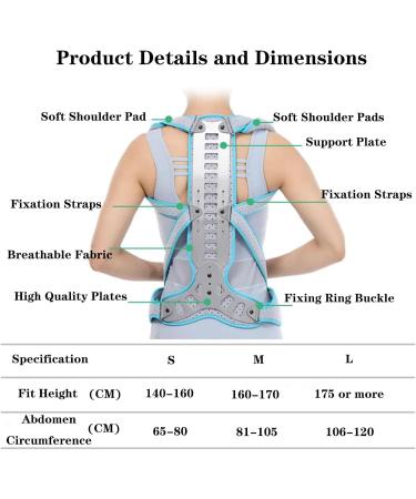 SFKLYU Posture Corrector for Men & Women - Back Support Brace for Hunchback & Osteoporosis - Best Back Straightener - M Medium Size - Buy Online on GoSupps.com