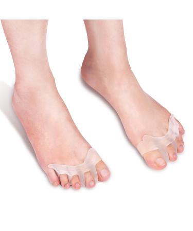 Filfeel Hallux Valgus toe spreader Bunion Corrector Hallux Valgus Hair Glades Gel Toe separator toe spacer toe spreaders for men and women
