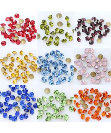144p ss6 2mm Point foiled Back czech Crystal Rhinestone diamante faceted Glass stone Nail Art sparkling Gem beads jewelry design - Buy Online on GoSupps.com