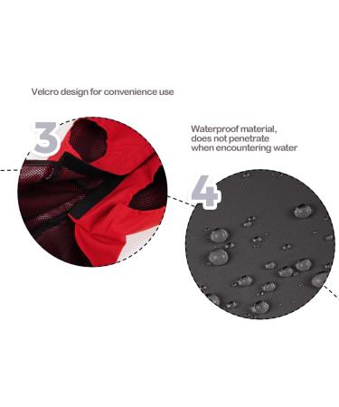 Buy BPS Waterproof Rain Jacket for Pets | Hooded XL Dog Jacket in Decorative Blue | 100% Polyester Sizes for Small to Large Dogs | BPS-1617AZ - Buy Online on GoSupps.com