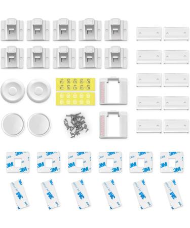 Calish Child & Baby Safety Proof Magnetic Cupboard Locks (10 Locks + 2 Keys) No Screws or Drilling Protect Your Kids & Toddlers Bonus Instruction Video 2keys 10locks - Buy Online on GoSupps.com