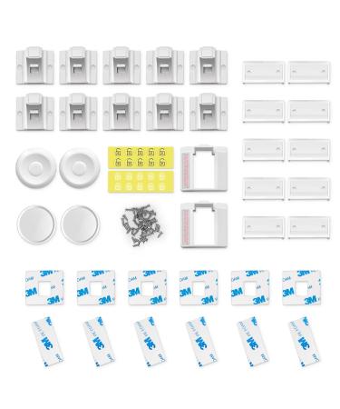 Norjews Baby Safety Magnetic Cabinet Lock - 10 Locks & 2 Keys Invisible Childproofing for Cabinets and Drawers No Drilling Required - Buy Online on GoSupps.com