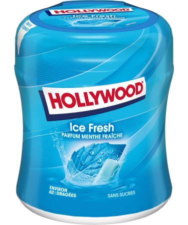 Hollywood Chewing Gum Ice Fresh Mint Sugar Free with Sweeteners - 6 Boxes of 60 Dragees (87g) - Buy Online on GoSupps.com