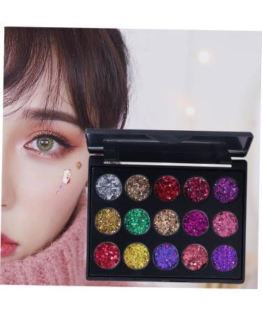 FRCOLOR 15 Matte Eyeshadow Eye Shadow Palettes Makeup Palette Eyeshadow Palette Diamond Sequins - Buy Online on GoSupps.com