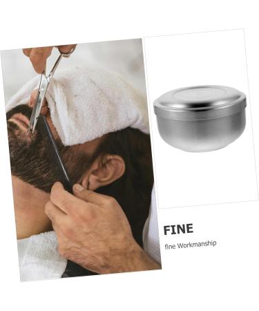 Frcolor Stainless Steel Shaving Bowl with Lid - Travel-Friendly Men's Shaving Shell for Salon Use | Perfect for Beard Care - Buy Online on GoSupps.com