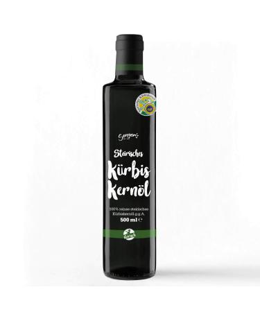 Senger's Senger's 100% Pure Styrian Pumpkin Seed Oil PGI from the Steiermark Premium brand (500 ml)