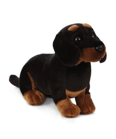 Living Nature Dachshund Realistic Soft Cuddly Dog Toy Naturli Eco-Friendly Plush 28cm. Dachshund 20cm Dog
