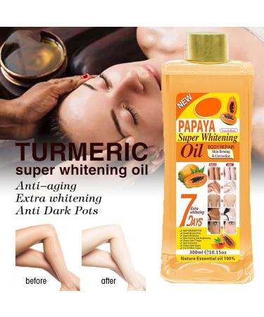 Soft 7 Papaya Super Whitening Oil Veetgold Papaya Oil For Skin Papaya Super Whitening Oil Papaya Oil For Lightening Dark Skin Papaya Super Whitening Oil Body Repair For All Skin Types (300ml) - Buy Online on GoSupps.com
