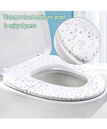 PMELCXD 20 PCS Toilet Seat Covers Disposable - Disposable Non-Woven Individually Wrapped Toilet Seat Shields Travel Accessories for Adults Kids(White) - Buy Online on GoSupps.com