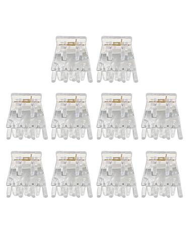 10 Pack Acrylic Hair Pins DIY Hair Accessories Hair Clamp Hair Barrette Clear Hair Grips Acrylic Material For Children DIY Hair Accessories