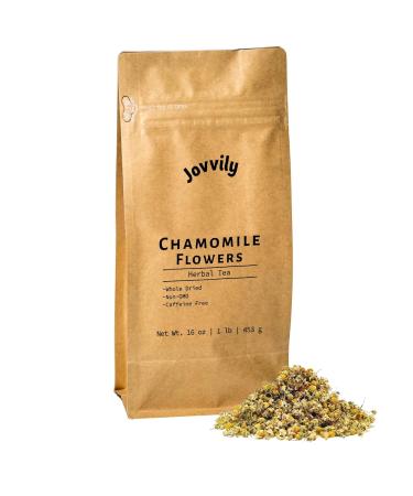 Jovvily Valerian Root Chamomile Flowers & Lemon Peel Bundle- 1lb - Cut & Sifted - Warm Teas - No Additives - Buy Online on GoSupps.com