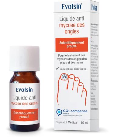Evolsin Liquid treatment for nail fungus and toenails I Scientifically proven efficacy Suitable for diabetics I Nail Fungus Nail Polish for Toenails and Hands - Buy Online on GoSupps.com