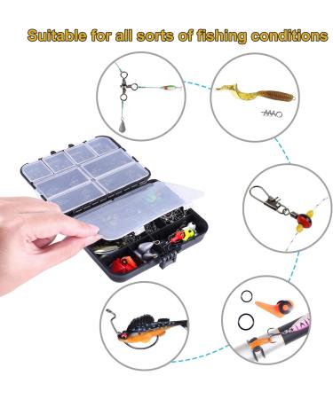TOPFORT 187/230pcs Fishing Accessories Kit with Tackle Box - Jig Hooks, Sinker Weights, Swivels, Snaps, Slides - Bass Casting Sinker Set - Fishing Gear - Buy Online on GoSupps.com
