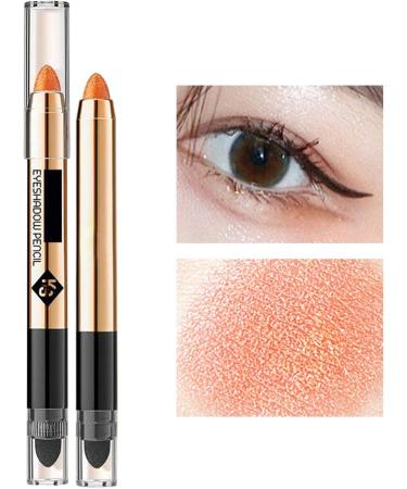 Glitter Eyeshadow Pen - Eye Highlighter Last Up to 12 Hours 2 In1 | Long Lasting Shimmer Cream Eyeshadow Pencil Crayon for Party Datings Sugar Orange Dtt 02#sugar Tachibana - Buy Online on GoSupps.com