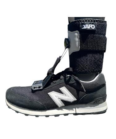 SHOE CLIP and CRANK ANKLE BAND - Drop Foot Brace with Reel-Adjust Dorsiflexion Drop Foot Support Lifting Up Foot Drop Brace for Walking with Shoes for Foot Drop ALS MS Stroke Diabetic JAFO