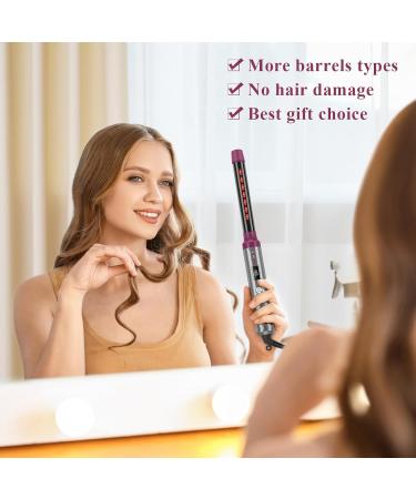 IG INGLAM 8 in-1 Curling Iron Wand Set - Interchangeable Ceramic Barrels with Infrared Technology - Perfect for All Hair Types - Buy Online on GoSupps.com