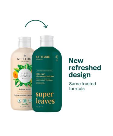 ATTITUDE Orange Leaves Bubble Bath - 16 Fl Oz, Plant-Based & Dermatologist-Tested - Buy Online on GoSupps.com