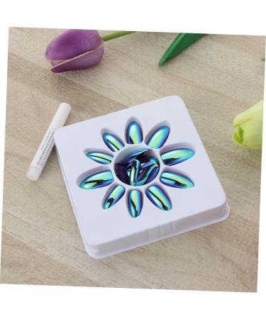 FOMIYES 84 Pcs Metallic Nail Art Decals Metallic Nail Polish Mirror Full Cover Nails Manicure Art Nail Art Adhesive Sticker Metallic Acrylic Nail tip Nail Powder Mirror Pointy Coffin - Buy Online on GoSupps.com