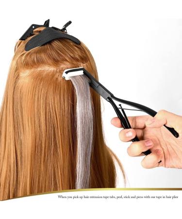 LIGUSTRUM Tape in Hair Extensions Pliers Multifunctional Film Pliers Hair Extension Pliers Stainless Steel Flat Extensions Tape Sealing Clamp Pliers Tool - Buy Online on GoSupps.com