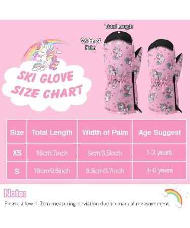 Shop Moko Children's Winter Gloves - Windproof Waterproof Ski Gloves for Girls | Outdoor Sports | XS (1-3 Years) - Pink - Buy Online on GoSupps.com