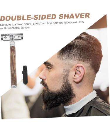 Frcolor Bamboo Safety Razor Set for Women & Men | Manual Razor with Wooden Handle for Mustache & Facial Hair - Buy Online on GoSupps.com