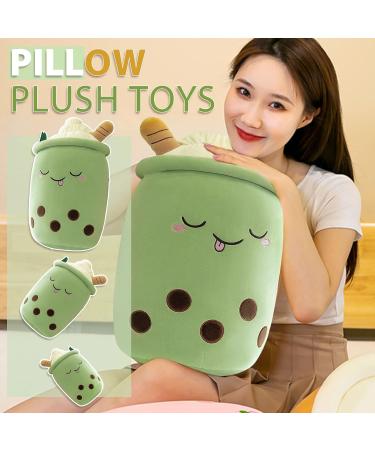 Domeilleur BoBa Plushie Bubble Tea Doll 24cm Green - Soft Pillow Stuffed Toy for Girlfriend - Hugging Cushion Gift - Skin-friendly & Comfortable - Buy Online on GoSupps.com