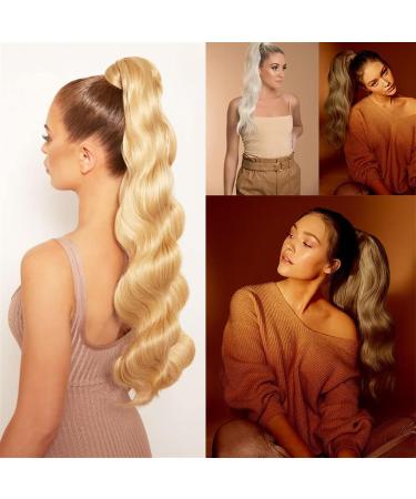 Ponytail Extensions Resistant Synthetic Hairpiece for Women Ponytail Hair Extensions Ponytail Extension 22" Long Wave Curly Wrap Around Pony Tail Heat for Women(Color:2) 22inches 2 - Buy Online on GoSupps.com