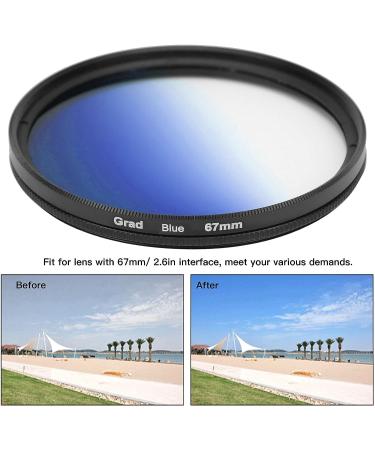 67mm Camera Graduated Color Filter Accessory Kit - Blue, Yellow, Purple Gradient Lens Filters - Buy Online on GoSupps.com