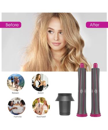 Anti Flight Flyaway Nozzle & 2Pcs Adapter for Dyson Supersonic Hair Dryer HD01 HD02 HD03 HD04 HD08 with 2Pcs 30mm/1.2in Long Hair Curling Barrels for Dyson Airwrap HS01 HS05 Styler - Buy Online on GoSupps.com