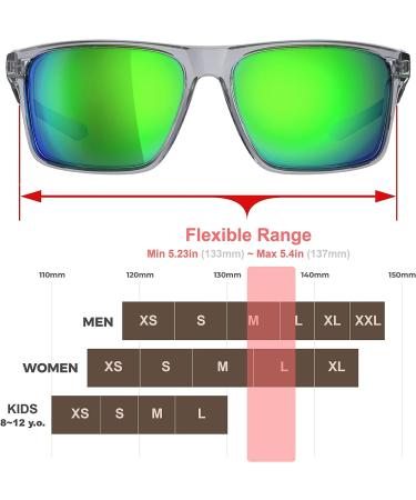 EAZYRUN HD Polarized Sunglasses for Men & Women | Running, Cycling, Fishing & Driving | Clear Grey/Yellow Green | Outdoor Sports Sunglasses - Buy Online on GoSupps.com