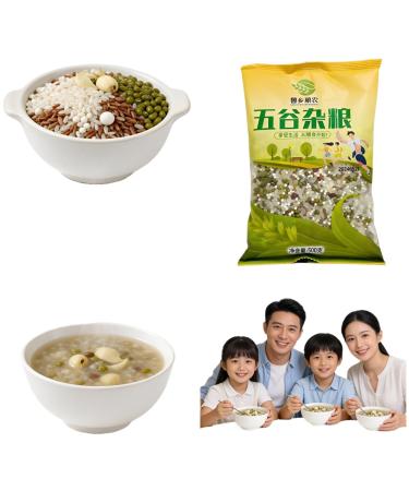 Congee Nutritif De Grains M lang s De Lys De Haricot Mungo De 500g Bouillie De Petit D jeuner Rapide De 30 Minutes Cuisini re/cuiseur Riz Facile Repas Sain