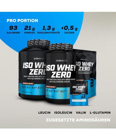 BiotechUSA Iso Whey Zero - Gluten & Sugar Free Lactose Reduced Premium Protein Isolate 2.27kg Chocolate Flavor - Buy Now! - Buy Online on GoSupps.com