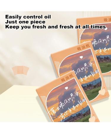 Oil Absorbing Sheets Oil Blotting Sheets Face Oil Blotting Sheets Oil Blotting Papers for Face 100 Pieces Oil Absorbent Wipes Orange1 - Buy Online on GoSupps.com