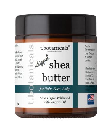 Organic Whipped Shea Butter Pure African Shea Butter with Argan Oil Raw Triple Whipped Shea Butter for Hair Face Body (Lavender 4 oz) Lavender 4 Ounce (Pack of 1)