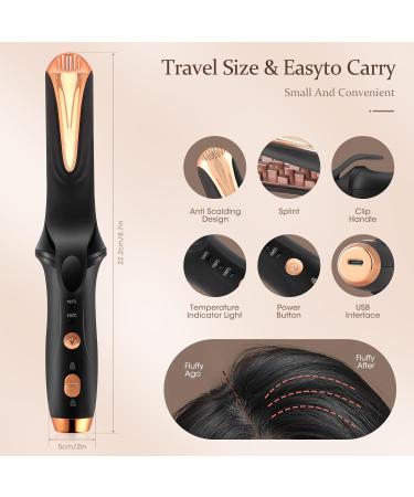 Cordless Mini Crimper Iron with USB Charging | 3 Temperature Settings | Ideal for Voluminous Hairstyles, Corn Perm Waves, and Hair Crimping - Buy Online on GoSupps.com