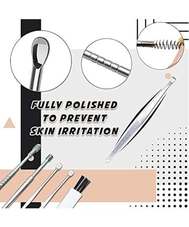 8PCS Stainless Steel Ear Wax Cleaner Tool Set with Storage Box - Ear Wax Removal Kit with Cleaning Brush - Unisex - Buy Online on GoSupps.com